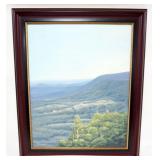1093	GERALD LOPATO OIL PAINTING ON CANVAS, LANDSCAPE, APPROXIMATELY 31  IN X 37 IN OVERALL