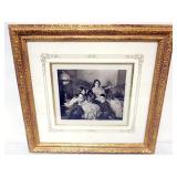 1096	FRAMED AND MATTED PRINT OF PAINTING BY JOHN SINGER SARGENT, APPROXIMATELY 17 IN X 18 IN OVER AL
