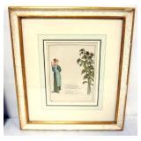 1102	KATE GREENAWAY FRAMED AND MATTED PRINT WITH CHILDRENS VERSE AND ILLUSTRATION, APPROXIMATELY 14 
