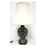 1132	CLOISONNE TABLE LAMP, APPROXIMATELY 26 IN H