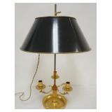 1137	VINTAGE BRASS BOUILLOTTE LAMP, APPROXIMATELY 25 IN H