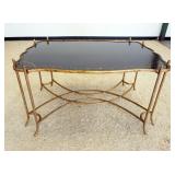 1162	LACQUERED & GILT METAL BRANCH FORM TABLE, APPROXIMATELY 50 IN X 33 IN X 28 IN H