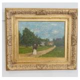1185	OIL PAINTING ON CANVAS, CONTEMPORARY COPY OF FRENCH IMPRESSIONIST, SIGNED MARTIN JEWELL, APPROX