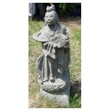 1189	CONCRETE OUTDOOR ASIAN GARDEN STATUE, APPROXIMATELY 31 IN H