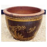 1197	ASIAN POTTERY PLANTER, APPROXIMATELY 17 IN X 12 IN