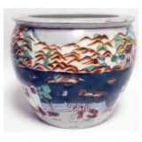 1198	ASIAN PORCELAIN JARDINEER, APPROXIMATELY 15 IN X 13 IN H