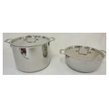 1211	ALL CLAD COOKWARE, LARGEST PIECE APPROXIMATELY 11 1/4 IN X 8 IN H
