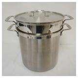 1212	ALL CLAD COOKWARE, LARGEST PIECE APPROXIMATELY 14 IN X 12 1/2 IN H