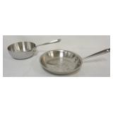 1216	ALL CLAD COOKWARE, LARGEST PIECE APPROXIMATELY 9 IN X 2 IN H