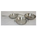 1218	ALL CLAD COOKWARE, LARGEST PIECE APPROXIMATELY 9 IN X 12 X 3 IN H