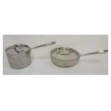 1219	ALL CLAD COOKWARE, LARGEST PIECE APPROXIMATELY 9 IN X 3 IN H