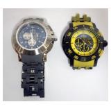 1014	INVICTA CHRONOGRAPH WRIST WATCHES, LOSS TO BANDS