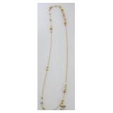 1068	10K ITALY GOLD DOLPHIN NECKLACE, 2.7 DWT TOTAL WEIGHT, APPROXIMATELY 16 IN L