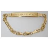 1073	14K ID BRACELET, 5.01 DWT