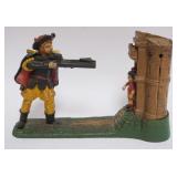 1090	BOOK OF KNOWLEDGE *WILLIAM TELL* MECHANICAL BANK, APPROXIMATELY 10 IN X 4 IN X 7 IN H