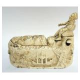 1097	BOOK OF KNOWLEDGE *COLUMBUS* MECHANICAL BANK, APPROXIMATELY 8 IN X 3 1/4 IN X 7 IN H, WORLDS FI