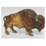 1108	CAST IRON BISON BANK, APPROXIMATELY 8 IN X 2 IN X 5 1/2 IN H
