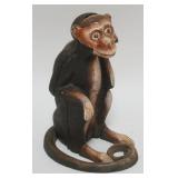 1125	LARGE CAST IRON MONKEY BANK, APPROXIMATELY 8 1/2 IN H