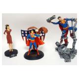 1134	GROUP OF SUPERMAN FIGURES, SOME LIMITED EDITIONS AND NUMBERED, TALLEST APPROXIMATELY 12 IN H