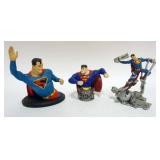 1143	GROUP OF SUPERMAN FIGURES, LIMITED ED, TALLEST APPROXIMATELY 7 IN H