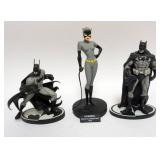 1149	BATMAN AND CATWOMAN STATUES, LIMITED ED, SIGNED AND NUMBERED, TALLEST APPROXIMATELY 9 IN H