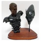 1158	BRONZE SPIDERMAN FIGURE *GREEN GOBLIN BRONZE BUST* GENTLE GIANT, LIMITED ED 204/250, APPROXIMAT