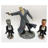 1166	SIN CITY, 2 NODDERS AND 1 LARGE FIGURE, APPROXIMATELY 13 IN H