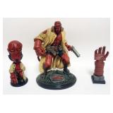 1170	HELL BOY FIGURES AND NODDER, TALLEST PIECE APPROXIMATELY 12 IN H