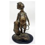 1171	HELL BOY FIGURE, LIMITED ED 268/500, HELL BOY FAUX BRONZE STATUE, APPROXIMATELY 16 IN H