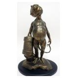 1172	HELL BOY FIGURE, LIMITED ED 168/500, HELL BOY FAUX BRONZE STATUE, APPROXIMATELY 16 IN H