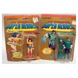1191	D.C. COMICS SUPER HEROES TOY BIZ, 1989 AND 1990 GREEN LANTERN & WONDERWOMAN