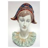 1003	LLADRO PORCELAIN PENSIVE HARLEQUIN FIGURE, APPROXIMATELY 14 IN HIGH
