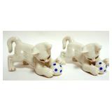 1006	BOEHM PORCELAIN KITTENS PLAYING W/BALL, EACH APPROXIMATELY 7 IN X 3 IN X 4 IN