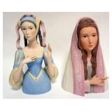 1007	LAZLO ISPANKY PORCELAIN FIGURES, GROUP OF 2, EACH APPROXIMATELY 13 IN HIGH