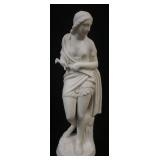 1009	MINTON PARIAN STATUE *IMOGEN ENTERING THE CAVE* JOHN BELL 1869, APPROXIMATELY 17 1/2 IN HIGH