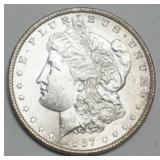 1049	1887 MORGAN SILVER DOLLAR