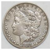 1067	1887 MORGAN SILVER DOLLAR O MINT MARK