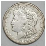 1075	1921 MORGAN SILVER DOLLAR S MINT MARK