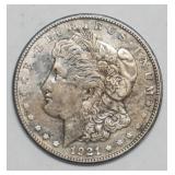 1083	1921 MORGAN SILVER DOLLAR S MINT MARK