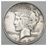 1114	1924 PEACE SILVER DOLLAR
