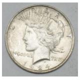 1120	1924 PEACE SILVER DOLLAR