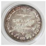 1128	1981 SILVER COIN SANFRANCISCO, 1 TOZ USA ASSAY OFFICE