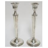 1140	STERLING SILVER WEIGHTED CANDLESTICKS, EACH APPROXIMATELY 10 IN HIGH