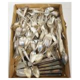 1142	SILVERPLATE FLATWARE, APPROXIMATELY 8 LBS