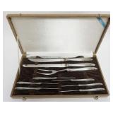 1144	ELDAN MIDCENTURY MODERN CARVING & KNIFE SET IN FITTED CASE