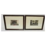 1164	2 FRAMED WALLACE NUTTING INTERIORS, EACH APPROXIMATELY 13 IN X 16 IN