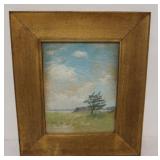 1172	FRAMED PASTEL LANDSCAPE SIGNED LOWER LEFT & DATED, APPROXIMATELY 19 IN X 22 IN OVERALL