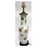 1192	ASIAN PORCELAIN TABLE LAMP, APPROXIMATELY 26 IN H