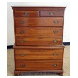 1212	THE WELSH COLLECTION BY THOMASVILLE, 7 DRAWER SOLID CHERRY HIGH CHEST, APPROXIMATELY 39 IN X 20