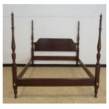 1213	HINKEL HARRIS 4 POSTER BED, APPROXIMATELY 66 IN X 87 IN X 66 IN H